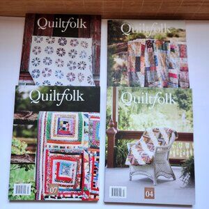 Quiltfolk Magazine Lot of 4 Issues 4 Tennessee, 7 Louisiana, 8 Utah, 9 Michigan